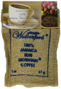 2oz Jute Bag Jamaica Blue Mountain coffee whole beans
